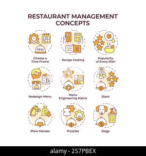 Choose time frame multi color concept icon Stock Vector