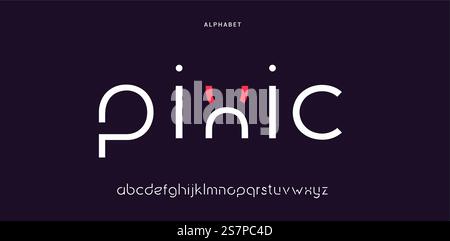 Modern abstract alphabet fonts. typography technology, electronic, movie, digital, music, future, logo creative font. Stock Vector