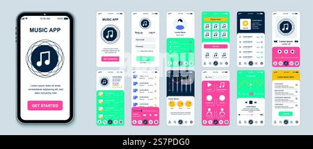 UX audio player templates Stock Vector Image & Art - Alamy