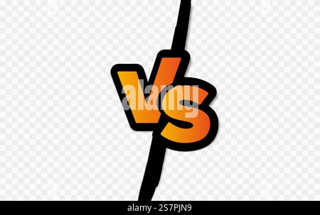 Versus or vs letters image Stock Vector