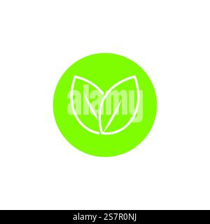 Leaf line logo vector and symbol Stock Vector