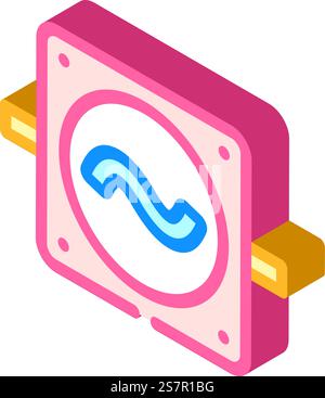 high voltage warning electric isometric icon vector illustration Stock ...