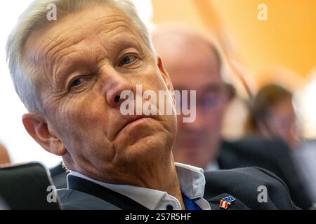Reinhold Lopatka during a debate on European and global security between NATO (North Atlantic Treaty Organization) Secretary General Mark Rutte and ME Stock Photo