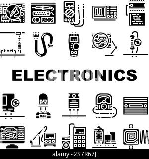 circuit board repair electronics glyph icon vector illustration Stock ...