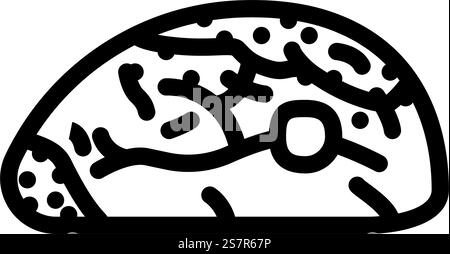 meat rotten food line icon vector illustration Stock Vector Image & Art ...