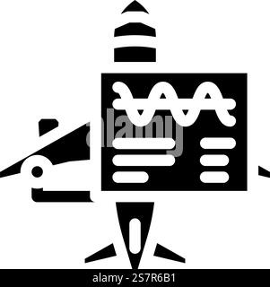wiring check aircraft glyph icon vector illustration Stock Vector Image ...