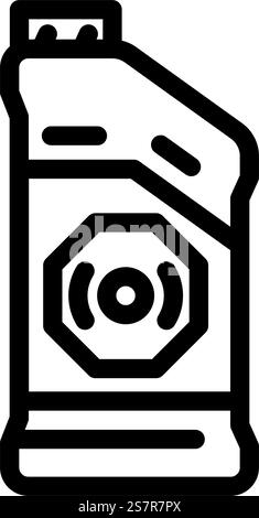 brake fluid car mechanic line icon vector illustration Stock Vector ...