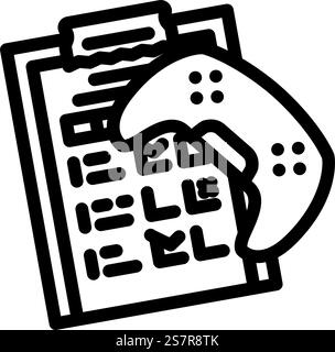 testing game development line icon vector illustration Stock Vector ...