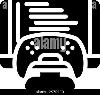 programming game development glyph icon vector illustration Stock ...