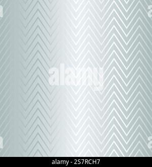 Trendy simple seamless zig zag silver geometric pattern on white background, vector illustration. Wrapping paper zigzag graphic print. Repeating line texture. Modern minimalistic hipster geometry.. Trendy simple seamless zig zag silver geometric pattern on white background, vector illustration. Wrapping paper zigzag graphic print. Repeating line texture. Modern minimalistic hipster geometry Stock Vector