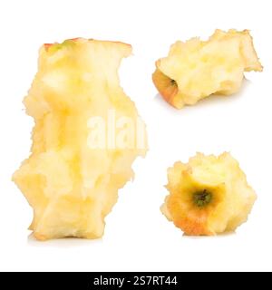 Apple bite isolated on white background. Stock Photo