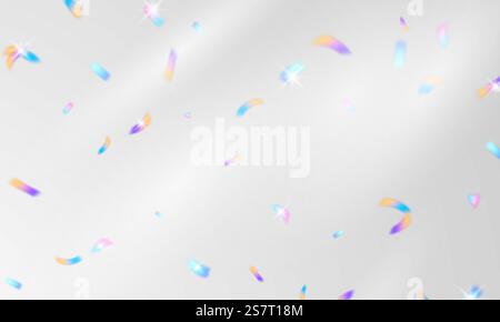 Colorful Ribbons Falling Colorful confetti and zigzag ribbons falling from above Streamers ...