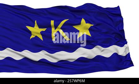 White background and DR Congo flags. 3D Waving flag design. DR Congo ...