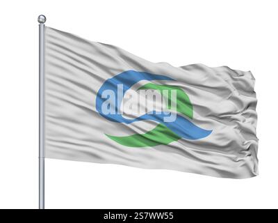 Kesennuma City Flag, Japan, Miyagi Prefecture, Closeup View Stock Photo ...
