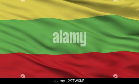 San Ramon City Flag, Chile, Closeup View Stock Photo - Alamy