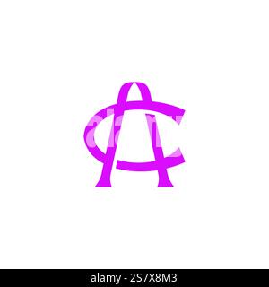 CA or AC creative unique logo vector design Stock Vector