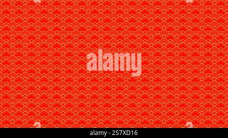 Chinese pattern texture against red background for Chinese New Year Stock Vector