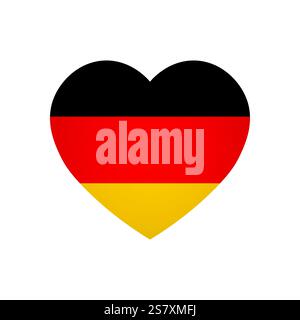 Germany flag - rectangle colorful flag representing a country cultural identity and heritage. The essence of national pride and unity. Attached by the corners in a paper album Stock Vector