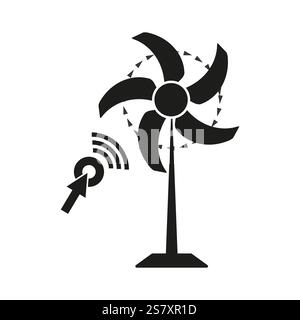 Rotating fan blades icon. Black jet engine impeller Stock Vector Image ...