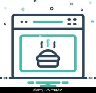 Icon for oven, microwave Stock Vector