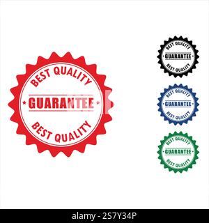 best quality guarantee  rubber stamp Stock Vector