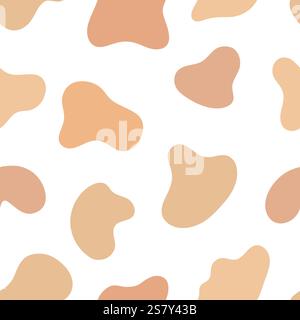 Freeform shape. Seamless pattern with abstract colorful organic liquid forms. Modern graphic design elements. Vector illustration Stock Vector