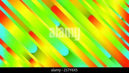 Trendy geometric colorful background with abstract lines. Banner design. Futuristic dynamic pattern. Vector illustration Stock Vector