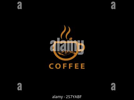 Coffee Logo Design Professional & Classic Stock Vector