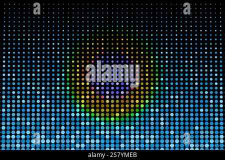 Halftone honeycomb science and technology template background, vector design banner Stock Vector