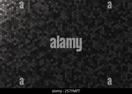 Abstract modern background hexagons texture on a dark background, vector honeycomb template backdrop banner Stock Vector