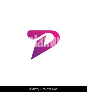 Letter D Initial Logo Template Stock Vector