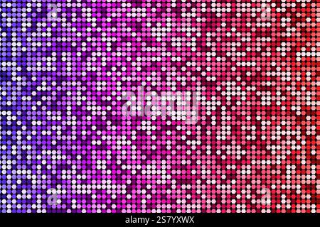 Halftone honeycomb science and technology template background, disco glowing screen monitor, vector design banner Stock Vector