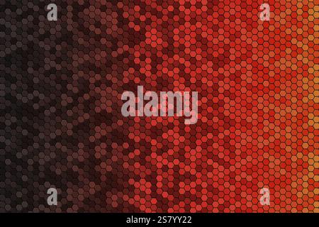 Abstract modern background hexagons texture snake scales, honeycomb gradient colors, vector template backdrop banner Stock Vector