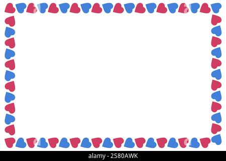 Postcard Valentine day wedding frame background Stock Vector
