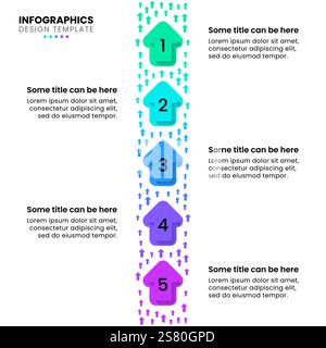 Vertical progress infographic chart design template set for dark theme ...
