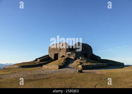 The Jubilee Tower on the summit of Moel Famau in the Clwydian Range, North Wales Stock Photo