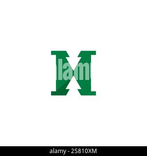 Letter H Pine Logo Design. Pine Icon Stock Vector