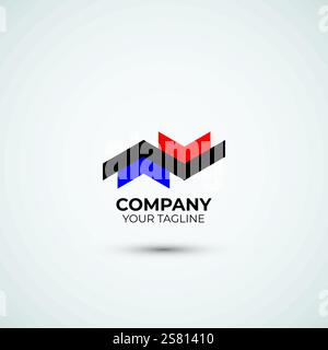 Arrow forex trading logo design template Stock Vector
