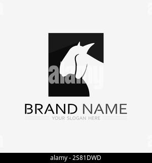 Goat Logo and animal Template vector icon illustration design Stock Vector
