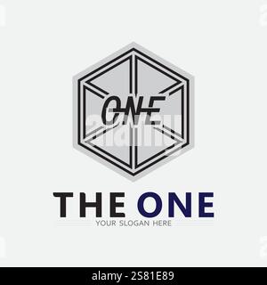 Number one logo and Vector Number design Stock Images Illustration Stock Vector