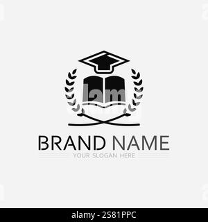 Education Logo Template vector icon illustration design Stock Vector