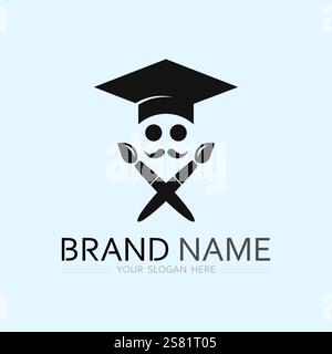 Education Logo Template vector icon illustration design Stock Vector