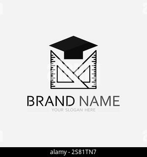 Education Logo Template vector icon illustration design Stock Vector