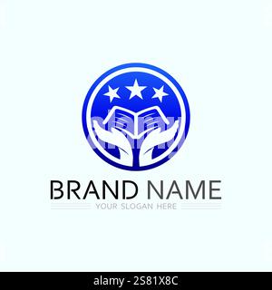 Education Logo Template vector icon illustration design Stock Vector