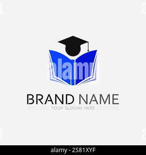 Education Logo Template vector icon illustration design Stock Vector