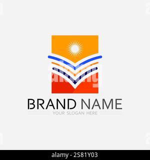 Education Logo Template vector icon illustration design Stock Vector