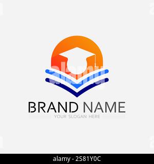 Education Logo Template vector icon illustration design Stock Vector