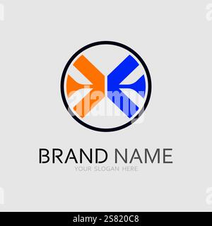 Business icon and logo design vector graphic Stock Vector