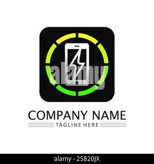 smart phone icon logo design and vector illustration Stock Vector
