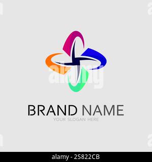 Business icon and logo design vector graphic Stock Vector